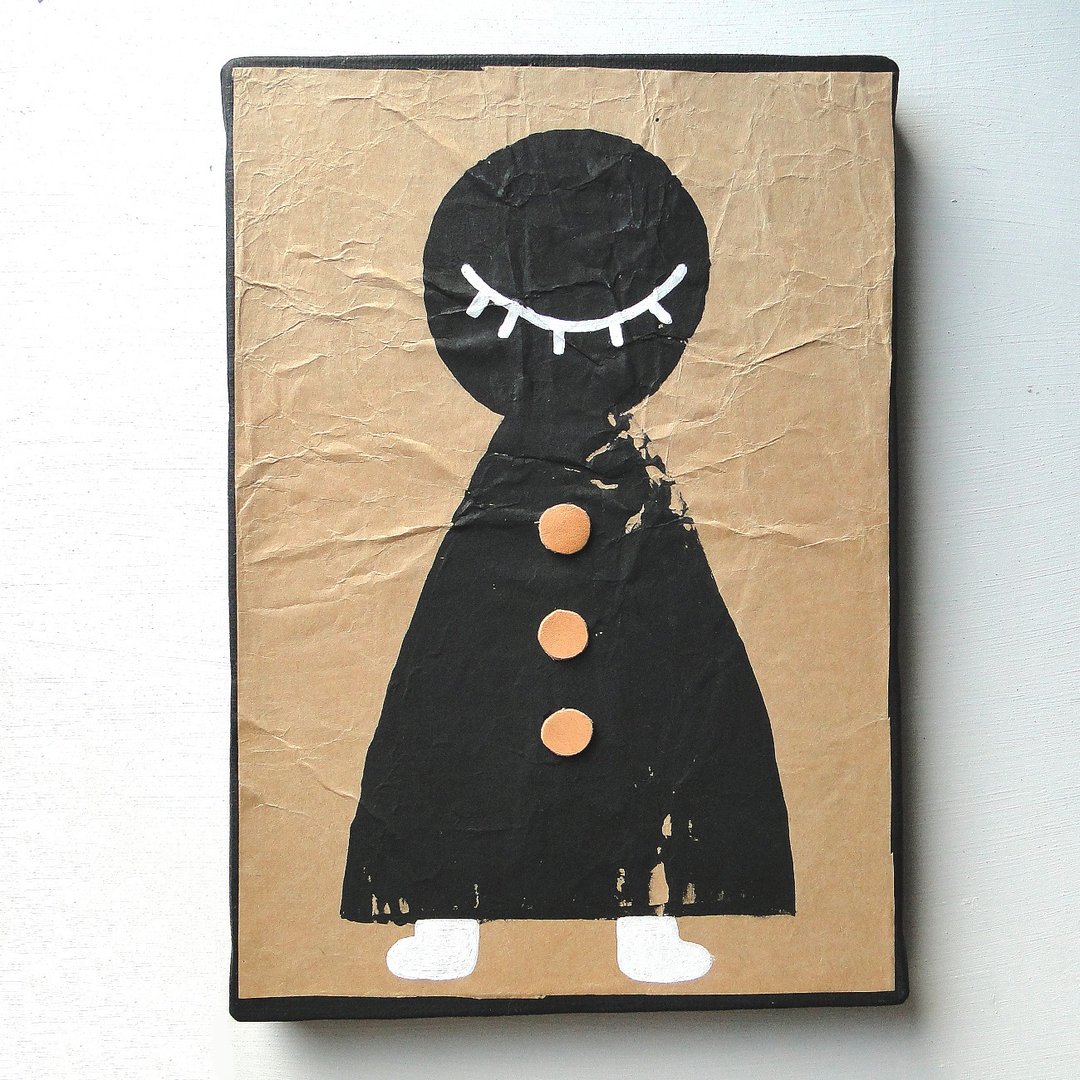 Damage Series Original Canvas No13 - 海报/装饰画/版画 - 纸 咖啡色