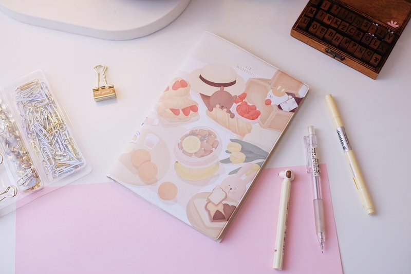 Notebook A5 (Picnic) - 笔记本/手帐 - 纸 橘色