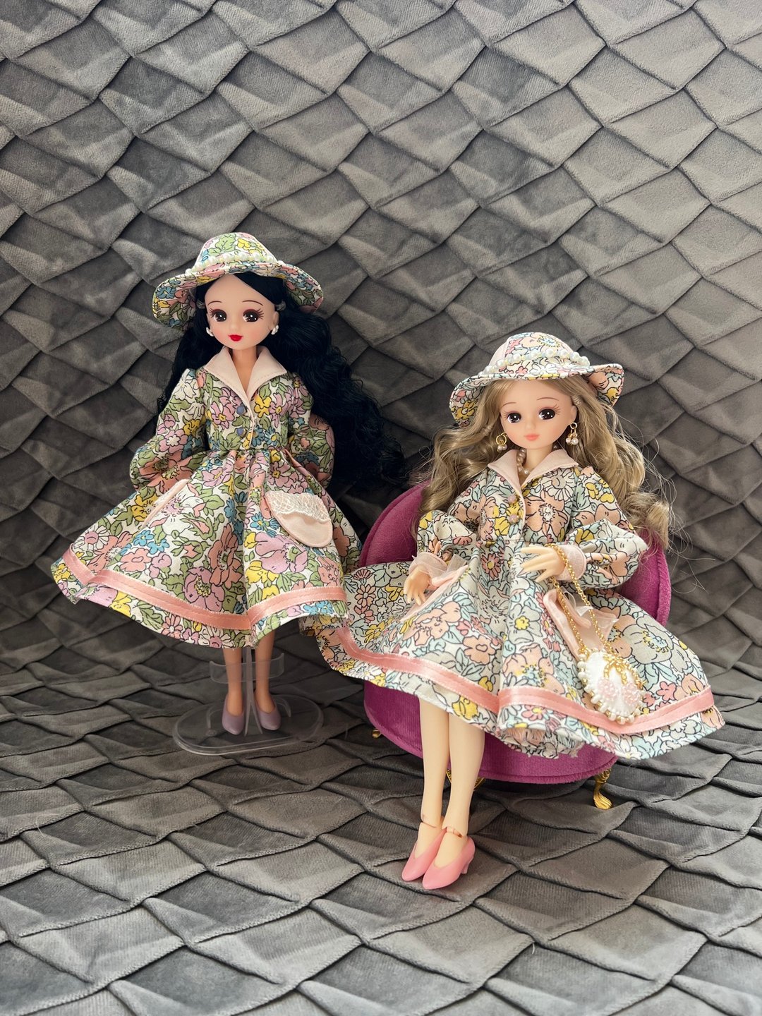 blythe Licca  Liberty  50's Spring Dress - 玩偶/公仔 - 棉．麻 多色