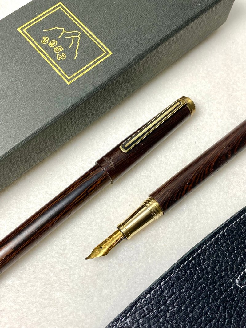 3952老山羊-阳竹林 铁刀木 原铜 镀金书法钢尖钢笔 - 钢笔 - 其他材质 