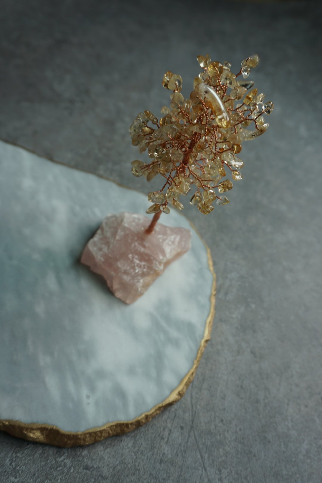 袁席黎达 投射之石 黄水晶水晶树【能量水晶守护者】 - 摆饰 - 水晶 黄色
