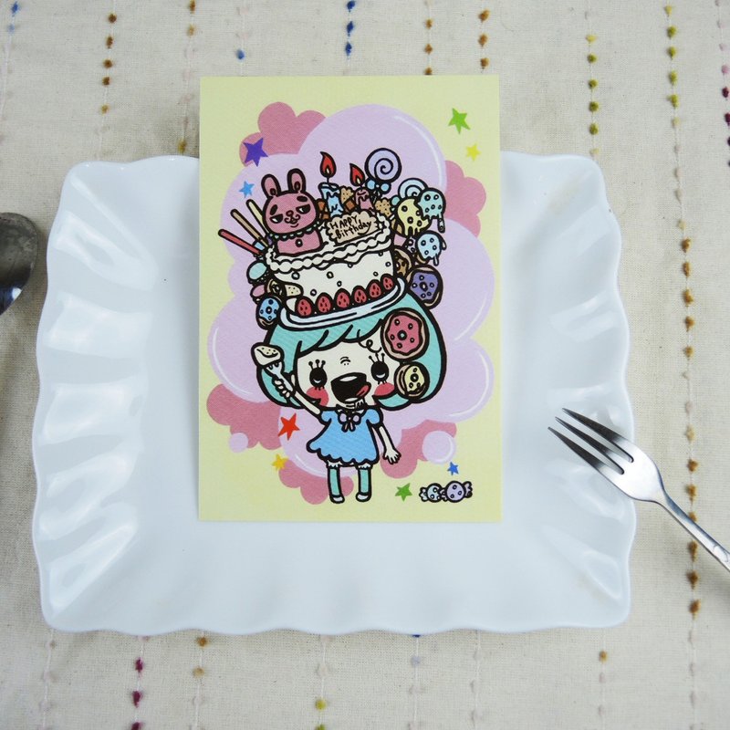 Miura Nozomi Postcard # 21 - 卡片/明信片 - 纸 多色