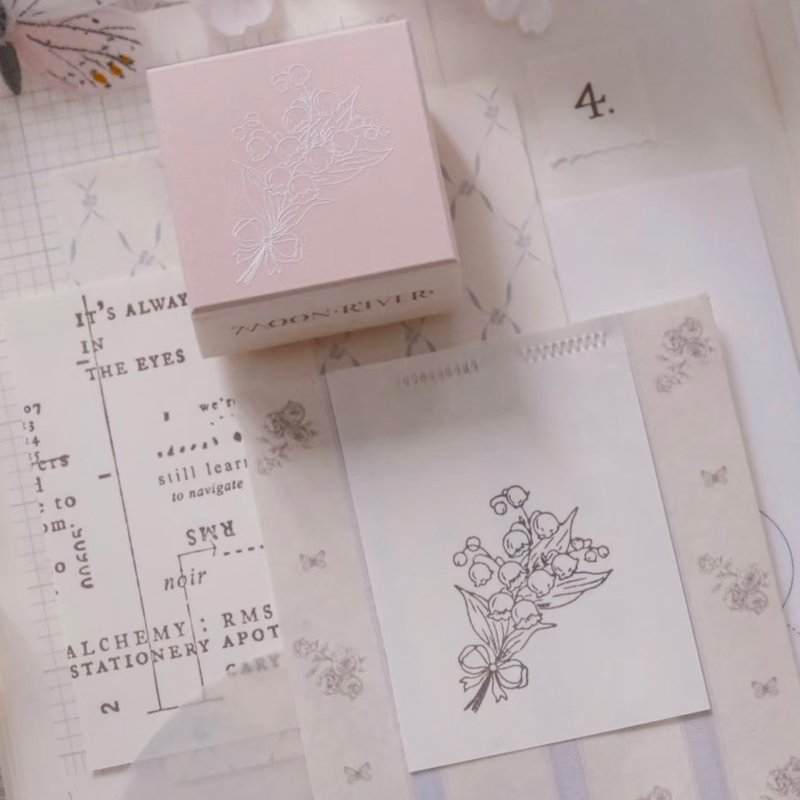 花之圆舞曲系列 复古木质印章 3款可选 - 印章/印台 - 木头 