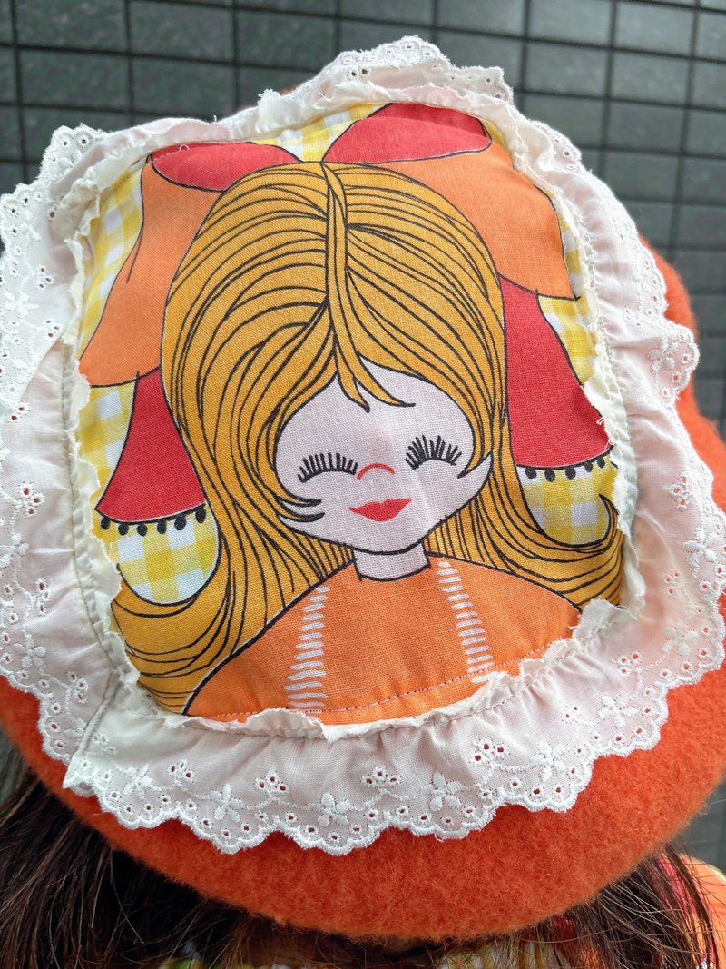 复古贝蕾帽 - 帽子 - 羊毛 