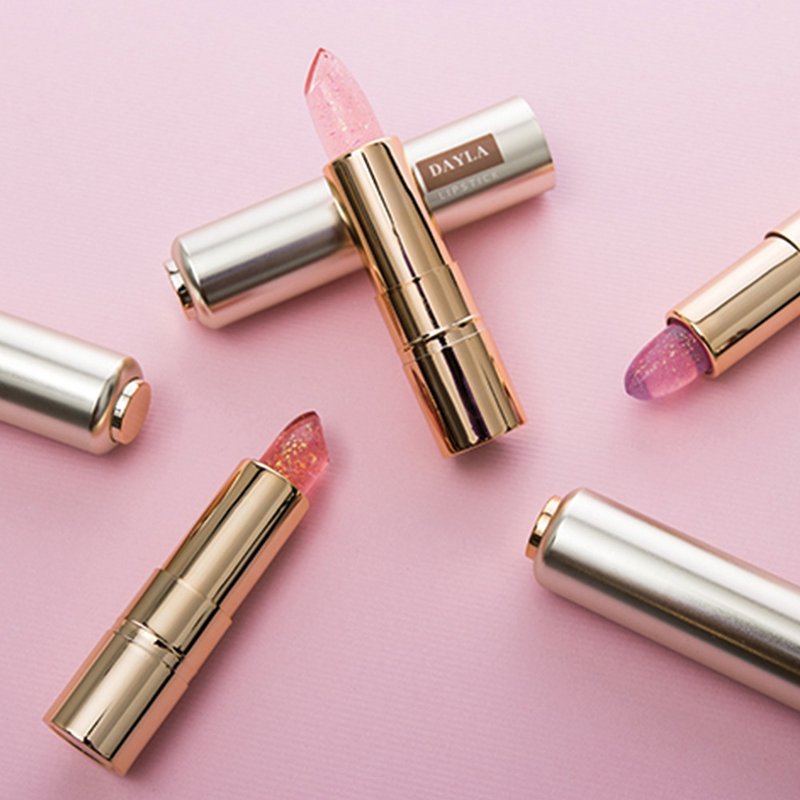 快速出货 金箔保湿温变口红(1色/3.8g) - 唇彩/颊彩 - 塑料 粉红色