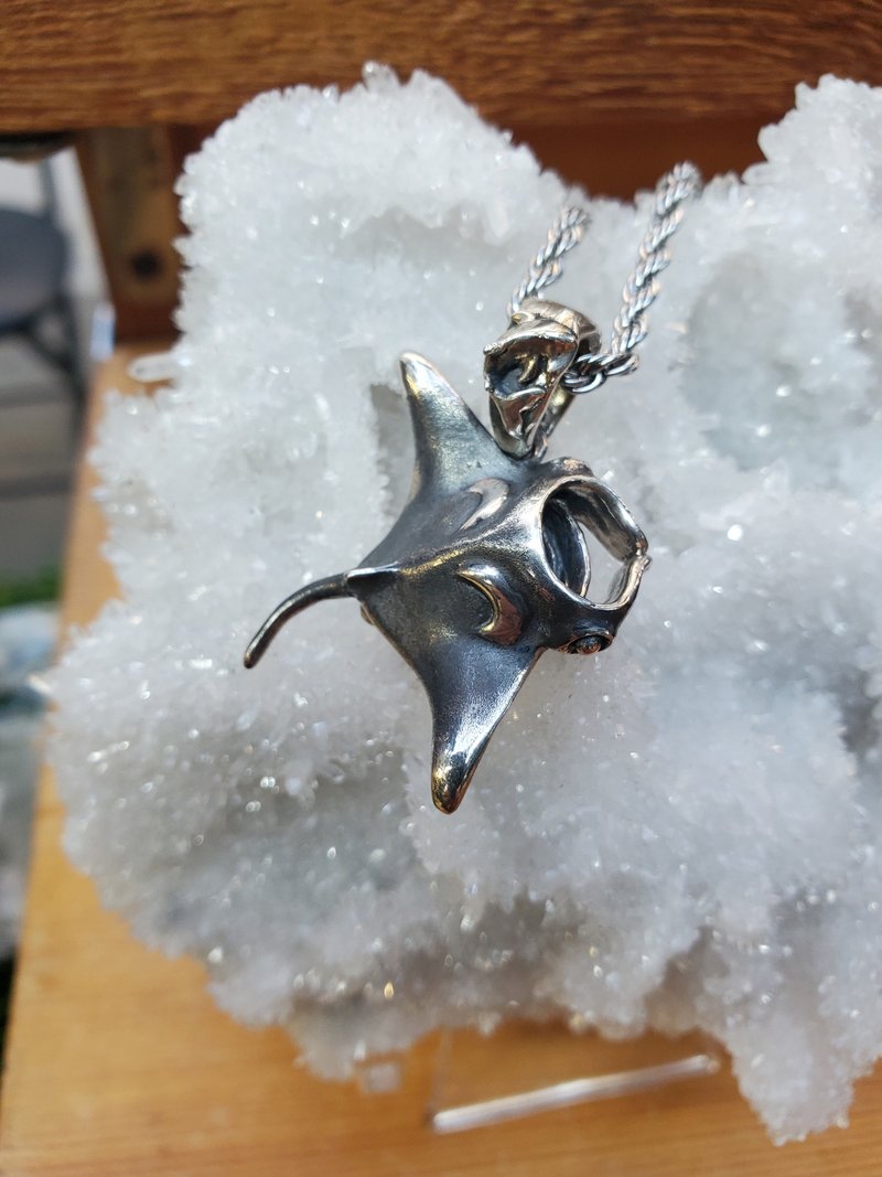 魟鱼项链 - 项链 - 纯银 