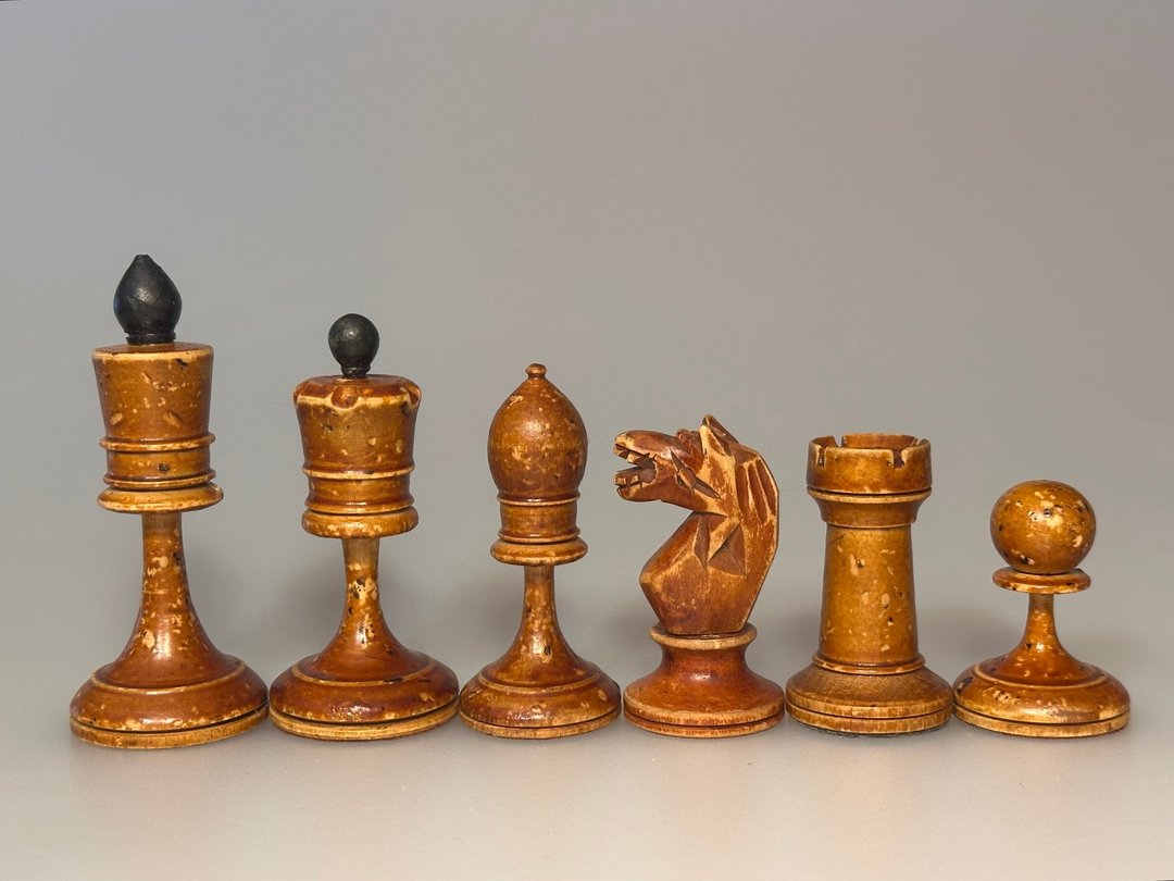 最稀有的俄罗斯苏维埃象棋组，名为 BFI / Vsekokhudozhnik - 桌游/玩具 - 木头 黑色