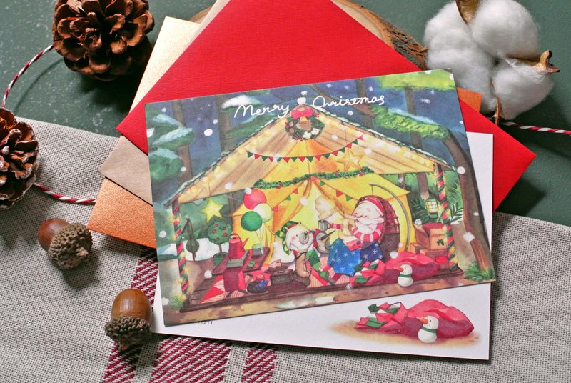 圣诞卡片、明信片 | 睡前读信给你听 - 卡片/明信片 - 纸 绿色