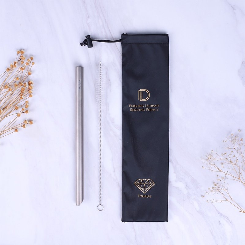 钻石钝角纯钛吸管【B】组 - 环保吸管 - 其他金属 灰色