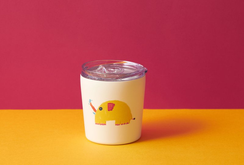 会喷水的小象随行杯(240ml) - 其他杯子 - 不锈钢 白色
