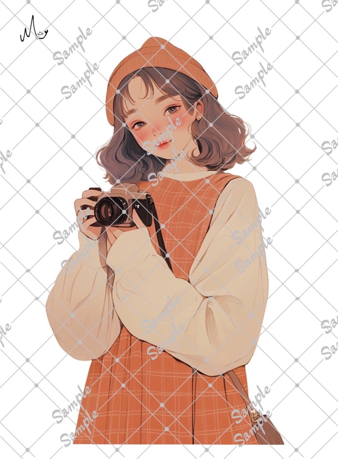原创人物贴纸 10月新品 - 贴纸 - 纸 