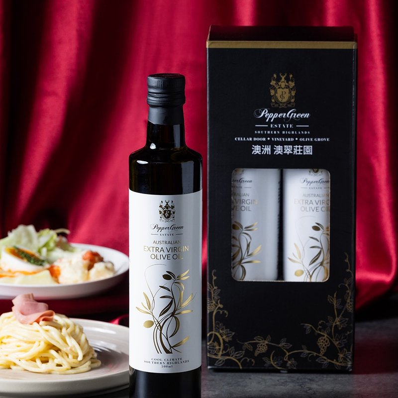 庄主臻选 澳翠庄园 双瓶橄榄油礼盒 澳洲制造 企业送礼 质感选物 - 酱料/调味料 - 玻璃 黑色