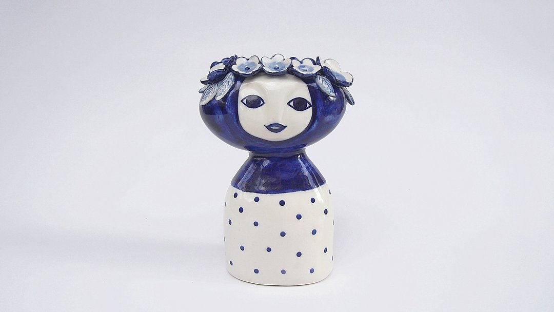 Lady Blue l ceramics l May&Clay Ceramics Studio - 摆饰 - 陶 蓝色