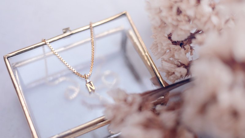 Mini letter *项链 - 项链 - 铜/黄铜 金色