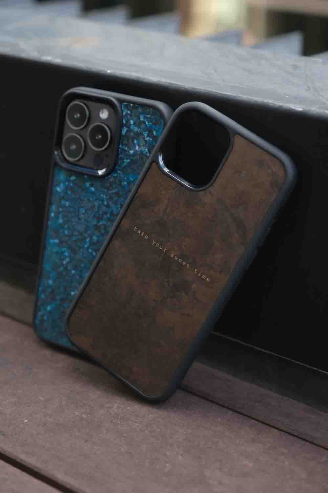iPhone手机壳 黄铜铜染 金属质感 iPhone 12/13/14 系列 - 手机壳/手机套 - 铜/黄铜 咖啡色
