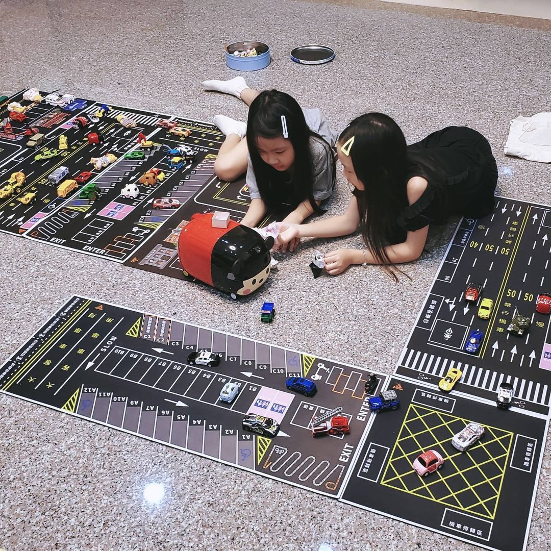 可折叠携带式 台湾道路场景 小汽车游戏垫 1:64 送礼自用都好玩5 - 爬行垫/游戏垫 - 其他材质 