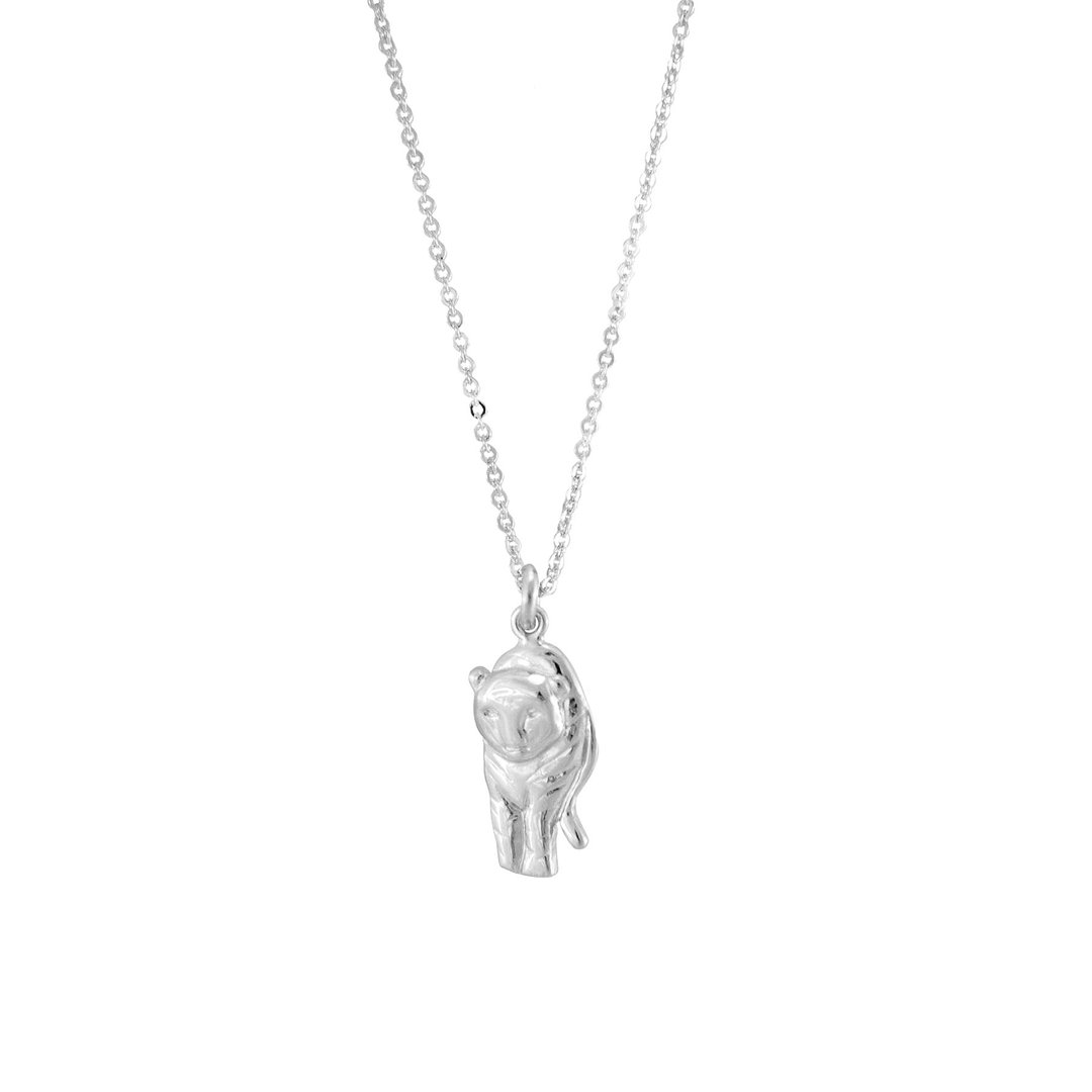 Tiger Silver Necklace 生肖系列 老虎动物造型纯银项链 送礼推荐 - 项链 - 纯银 银色