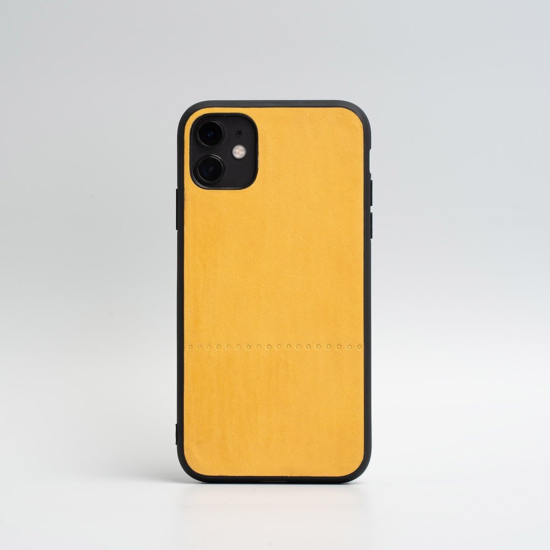 iPhone外壳由意大利全粒植鞣皮革制成 - 手机壳/手机套 - 其他材质 黑色