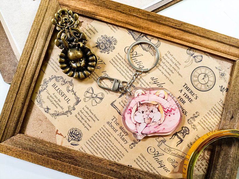 KR519可愛吊飾cute pendant_萌鼠cute mouse.I/ 晶透吊飾_鑰匙圈 - 钥匙链/钥匙包 - 塑料 多色