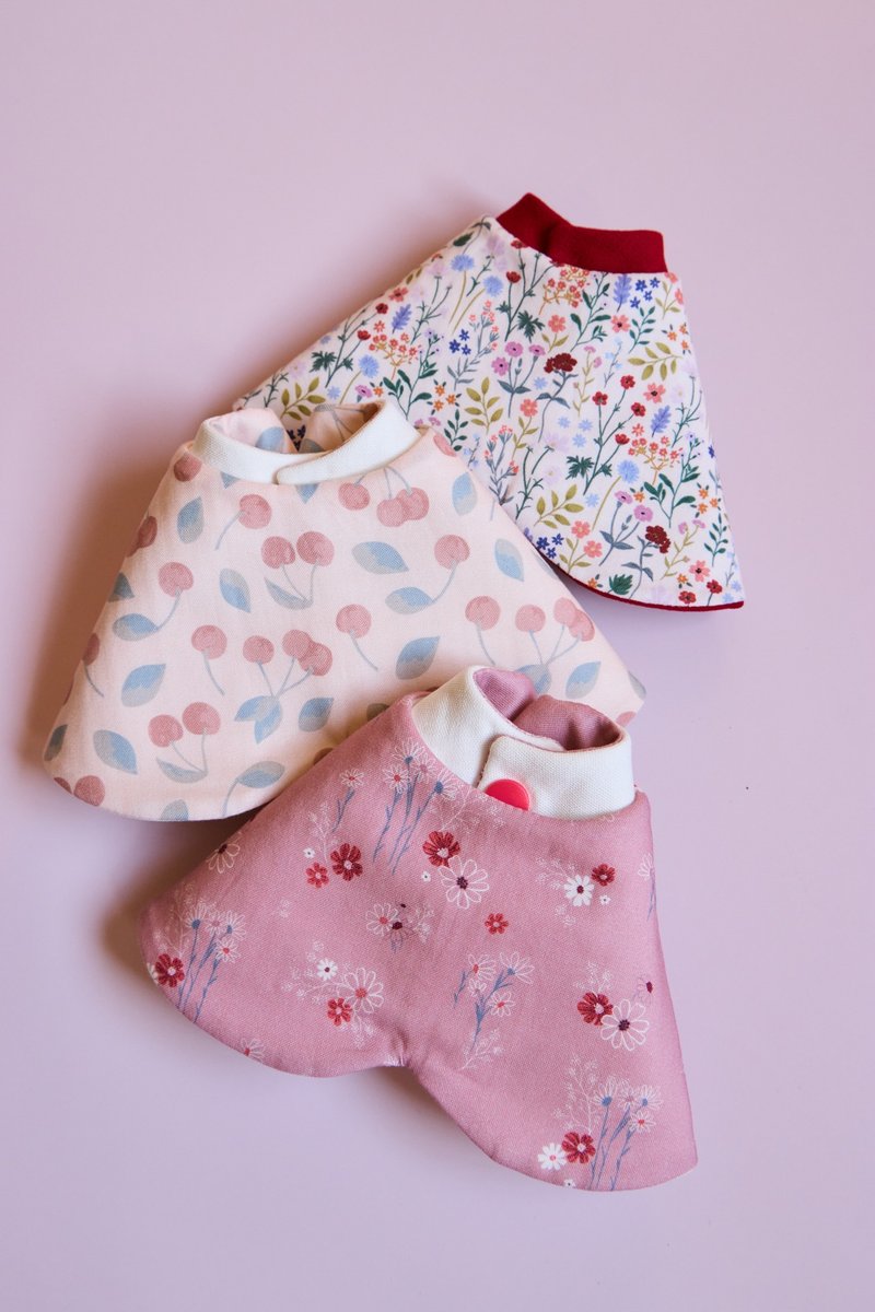 【快速出货】花漾甜心 弥月礼盒三件组 围兜 新生儿 满月礼 - 满月礼盒 - 棉．麻 粉红色