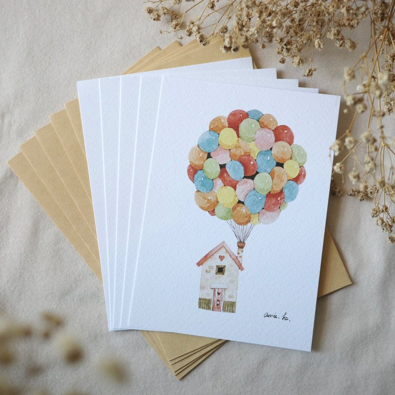 天外奇迹 / 手绘明信片万用卡 ( 五入组 ) - 卡片/明信片 - 纸 
