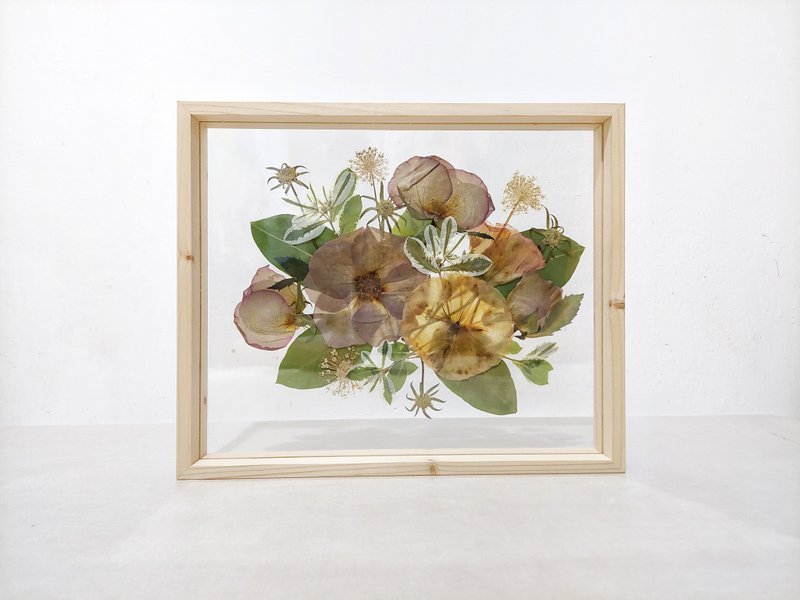 【押花装饰/摆设】Quicksand Rose | 流沙玫瑰/ 12寸 - 摆饰 - 植物．花 紫色