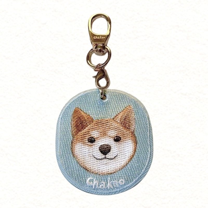 双面刺绣吊饰-柴犬 - 吊饰 - 其他材质 