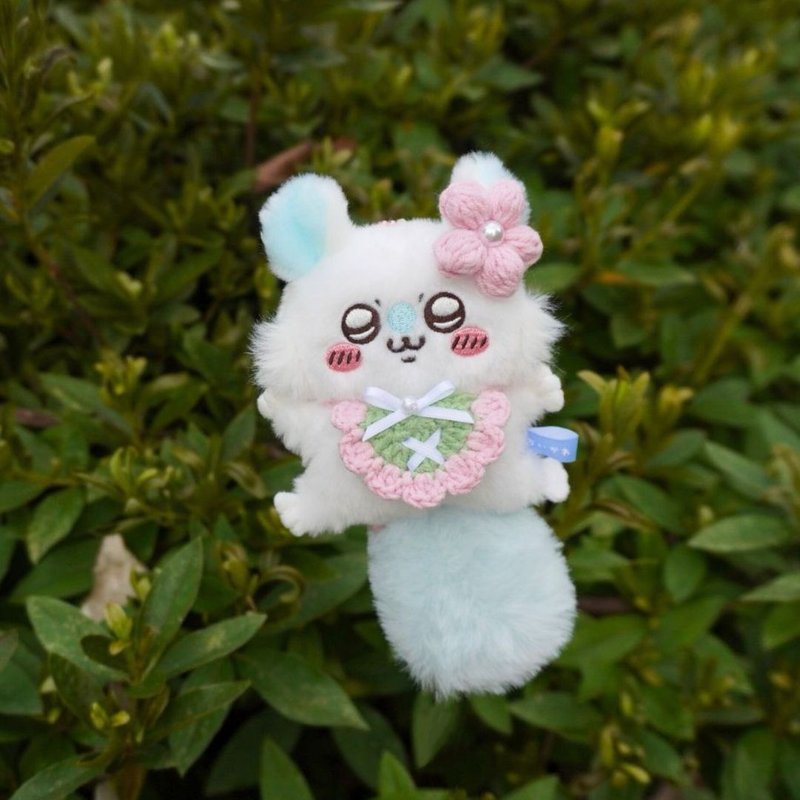 樱花草-赏花领巾 娃衣 吉伊卡哇 ちいかわ Chiikawa 10cm - 玩偶/公仔 - 棉．麻 粉红色