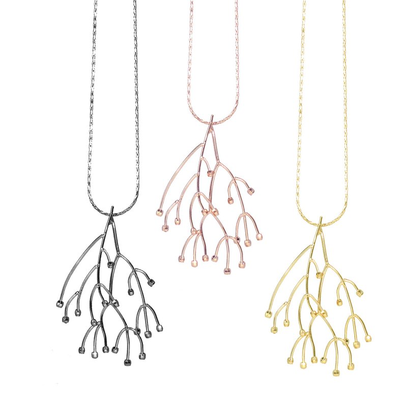 【雙11折扣】Silver Necklace , Branch Necklace - 项链 - 纯银 