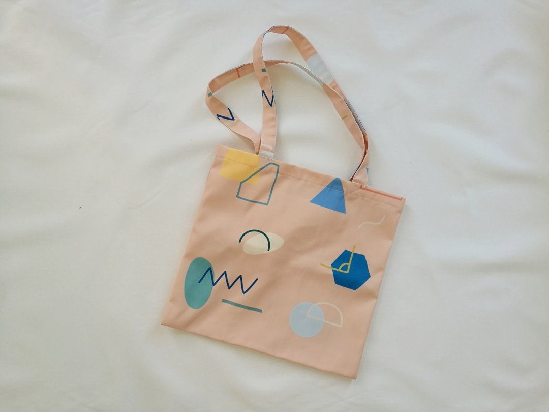 Geometry Tote Bag : Dairy Cream - 手提包/手提袋 - 棉 