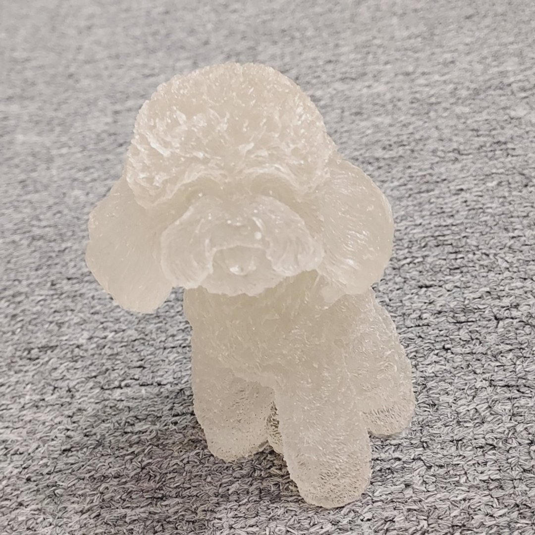 白水晶 碎石 水晶 贵妇犬 - 摆饰 - 水晶 
