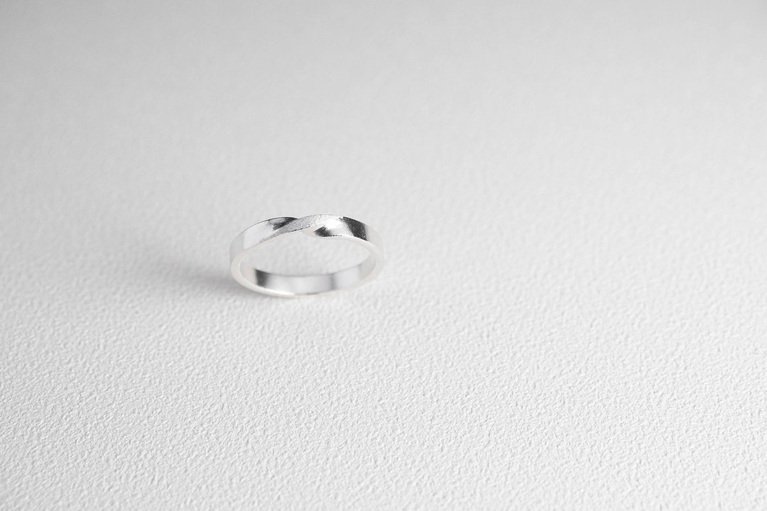 【雾面莫比斯环】纯银戒指 Silver Ring - 戒指 - 纯银 