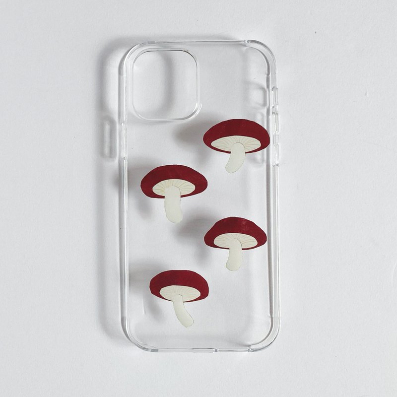 Smartphone case shiitake clear made-to-order - 手机壳/手机套 - 塑料 透明