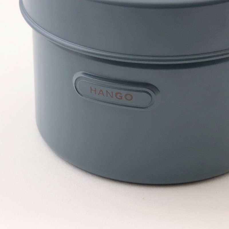 日本TAKENAKA 日本制HANGO系列圆形可微波双层保鲜盒600ml-蓝色 - 便当盒/饭盒 - 其他材质 蓝色