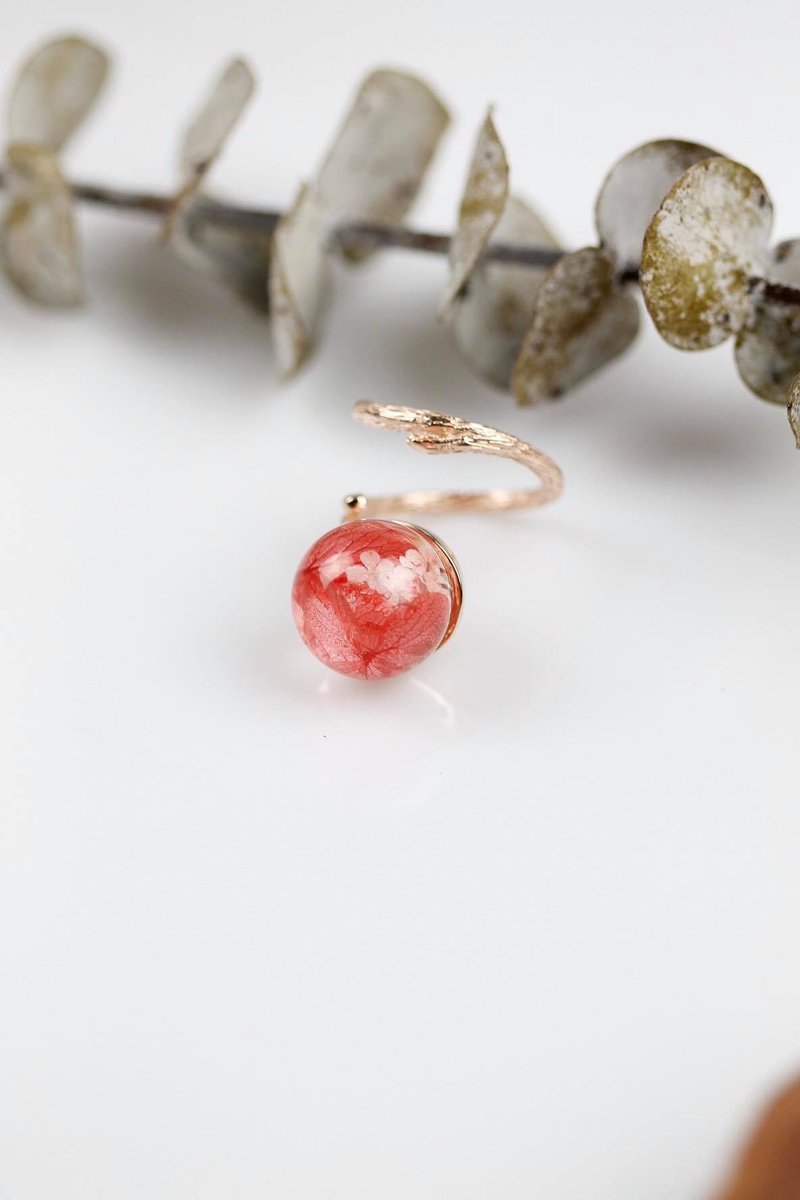 Mix flowers (limited edition) - 戒指 - 植物．花 粉红色