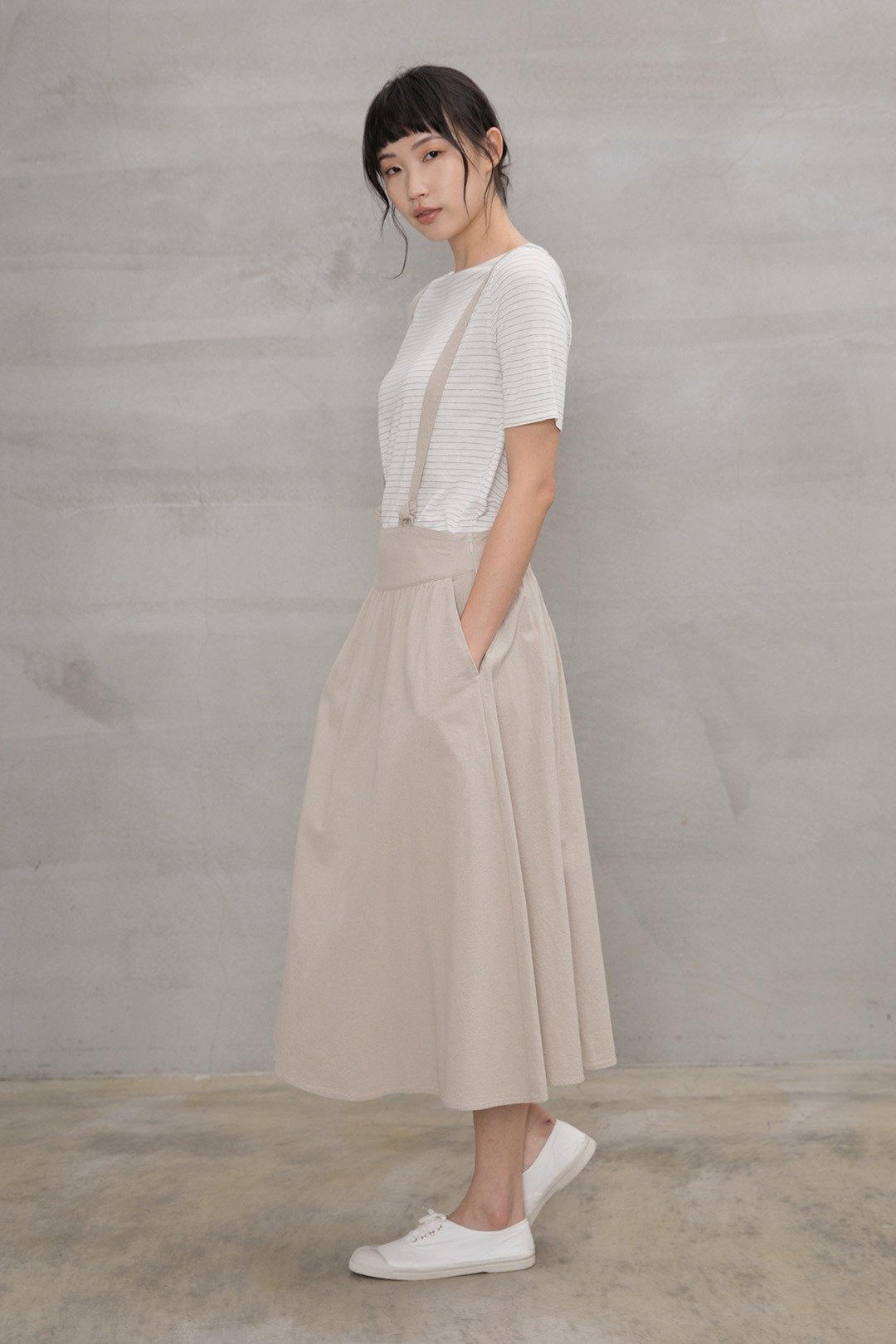 悠然自在吊带裙 Lesuire Promenade  Braces Skirt - 裙子 - 棉 多色
