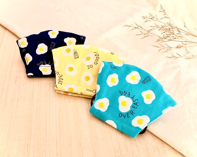 【SGS安心检验】手作布花系列 - 日系布口罩 ( 元气早安款 ) - 口罩 - 棉．麻 多色