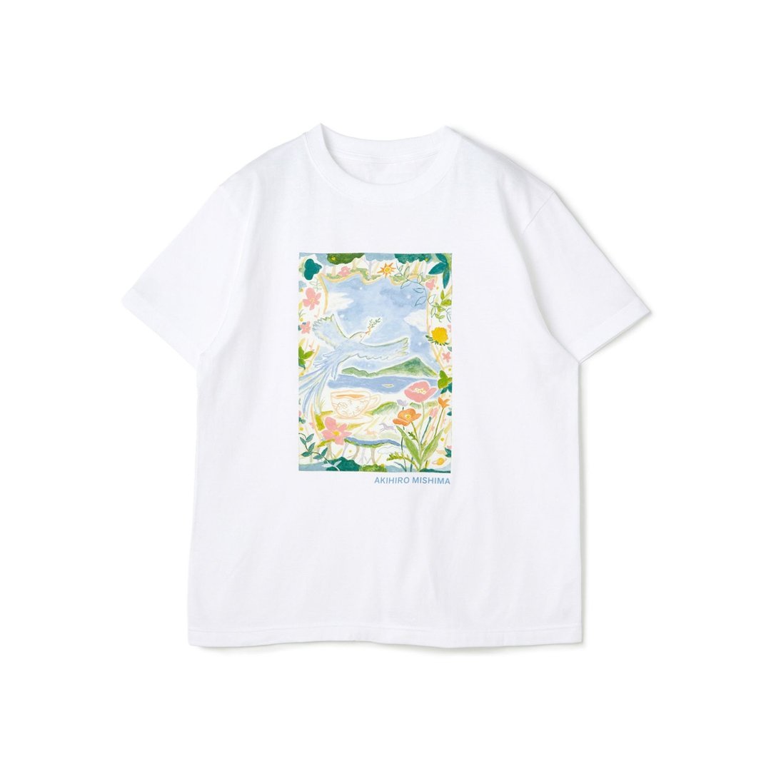 (T 恤/ArtTshirt)Newly born today - 女装 T 恤 - 棉 白色