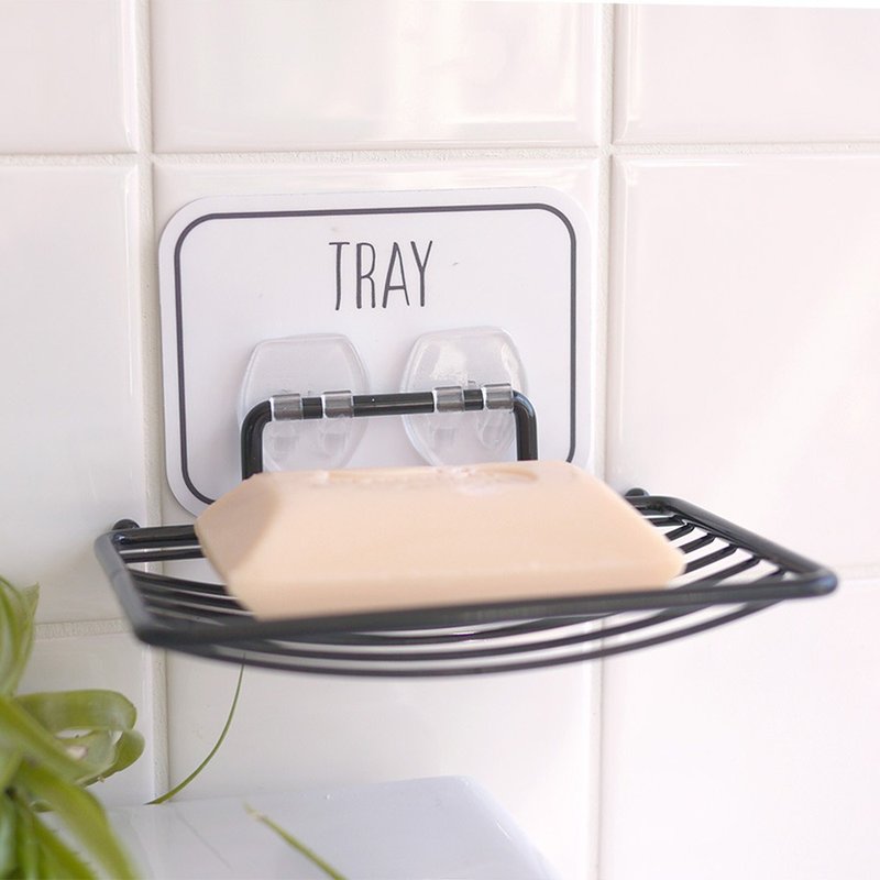 Otel Magic Sticky Hook Drainer Soap Dish - 卫浴用品 - 其他金属 黑色