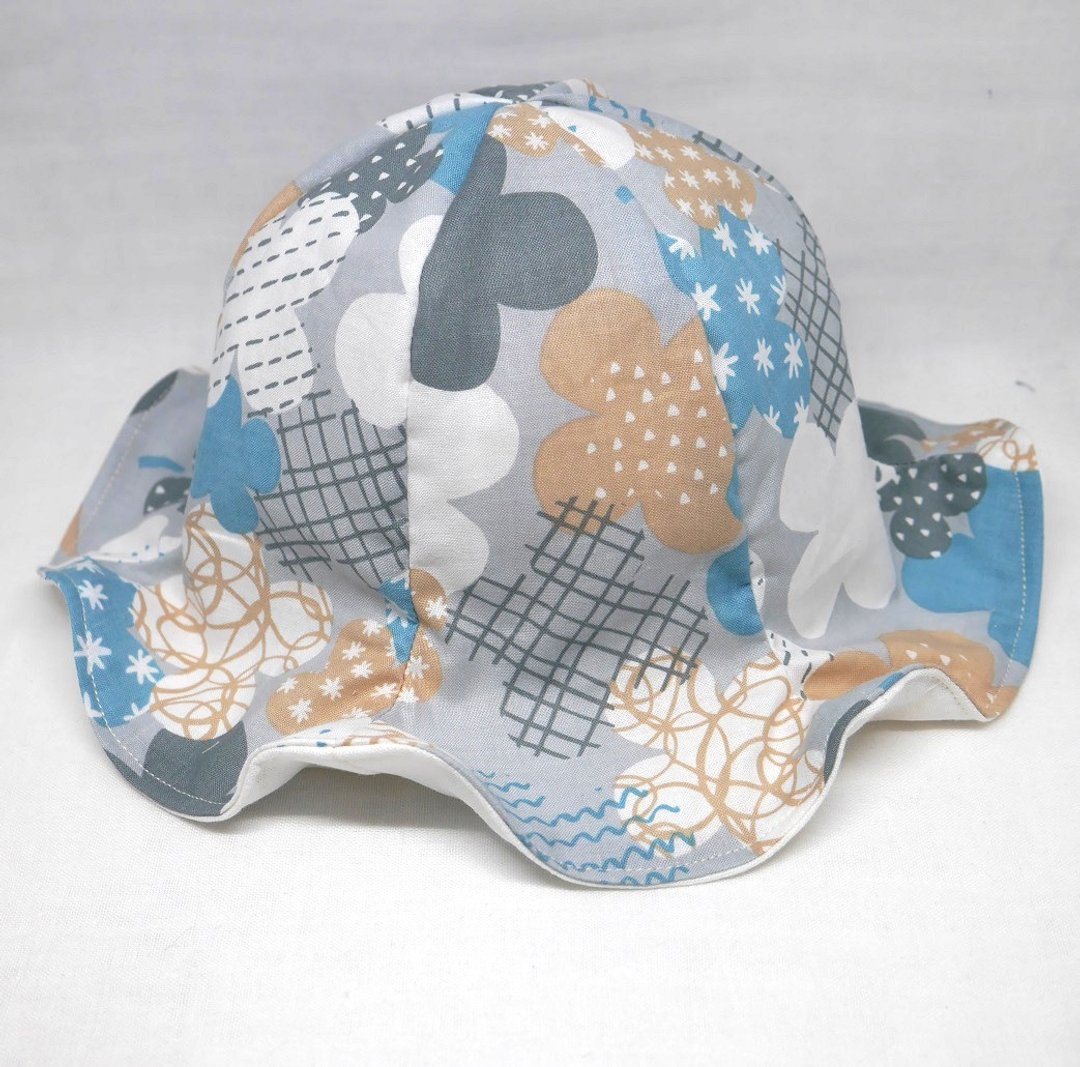 Tulip hat / flowers - 婴儿帽/发带 - 棉．麻 灰色