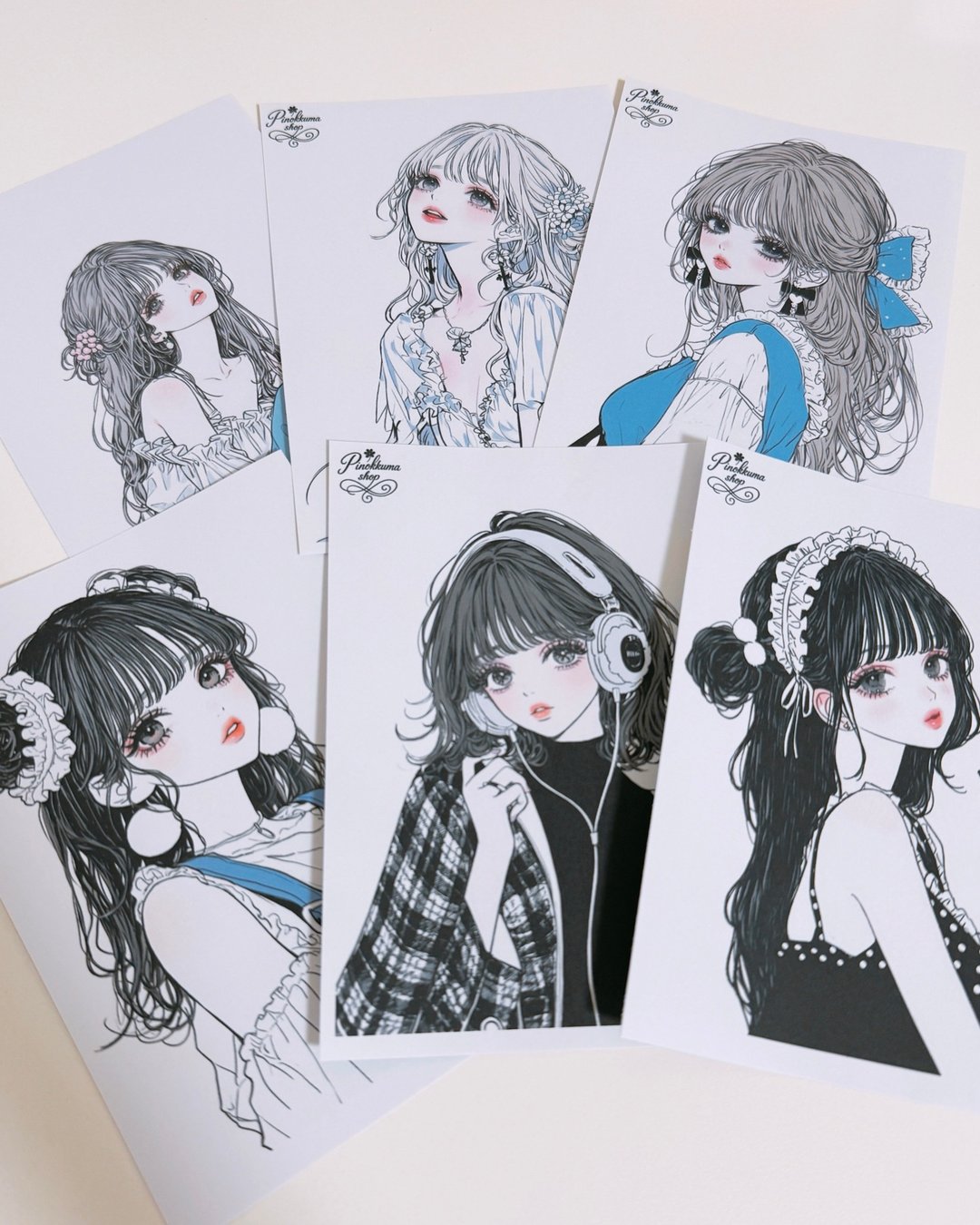 pinokkumashop 人物贴纸 女孩贴纸 拼贴素材 - 贴纸 - 纸 