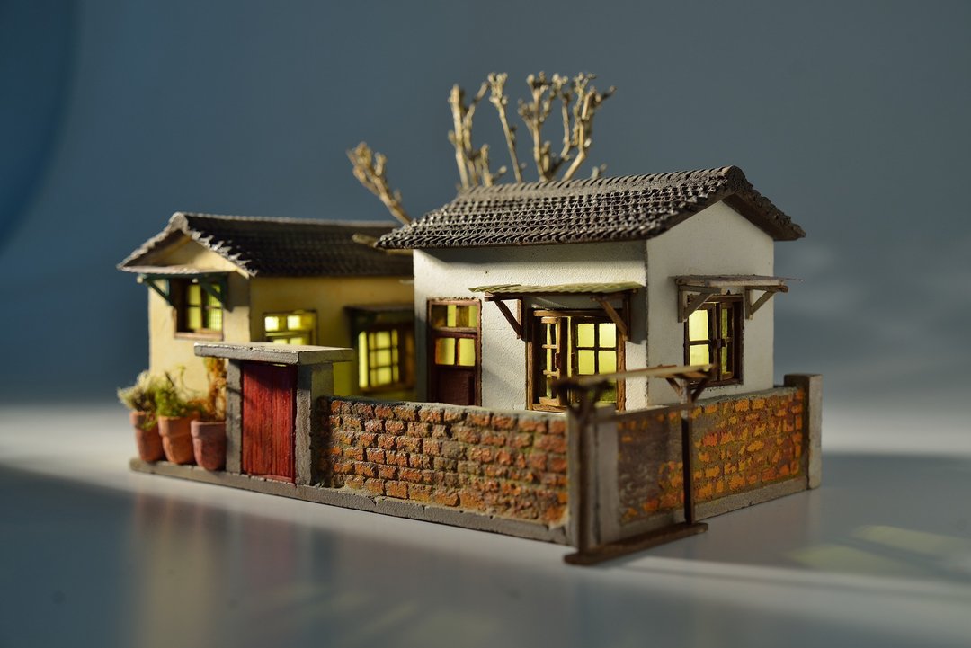水泥老屋创作--眷村小屋 - 摆饰 - 水泥 咖啡色