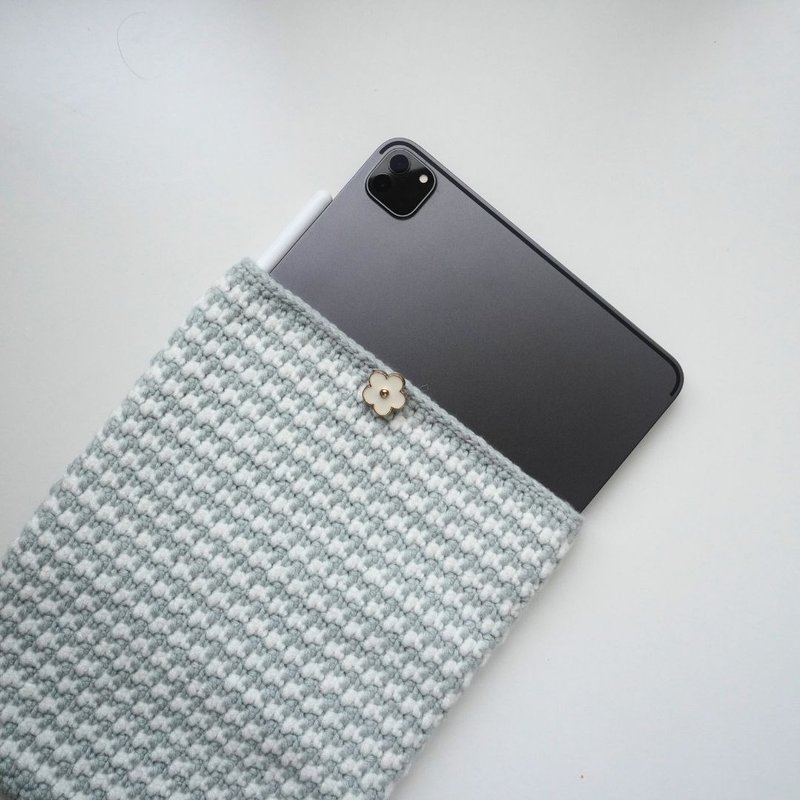 【定制型号/颜色】阅读器保护套(千鸟纹)  Kobo/HyRead/读墨/平板 - 平板/电脑保护壳 - 棉．麻 灰色