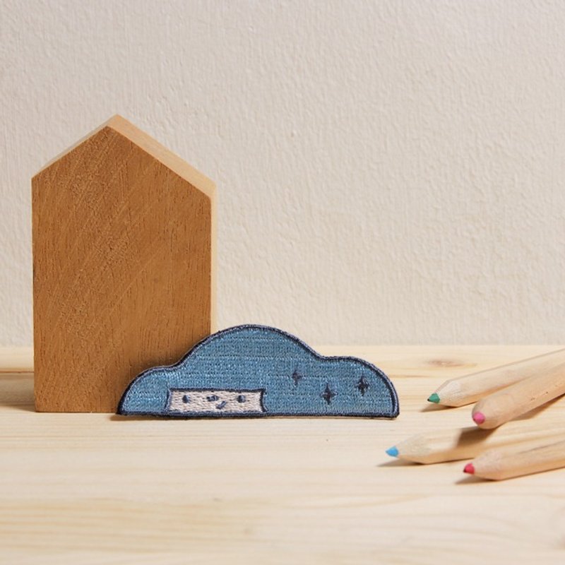 刺繡片/一朵小島 許匡匡 X 好我 so that's me 聯名插畫 - 其他 - 塑料 蓝色