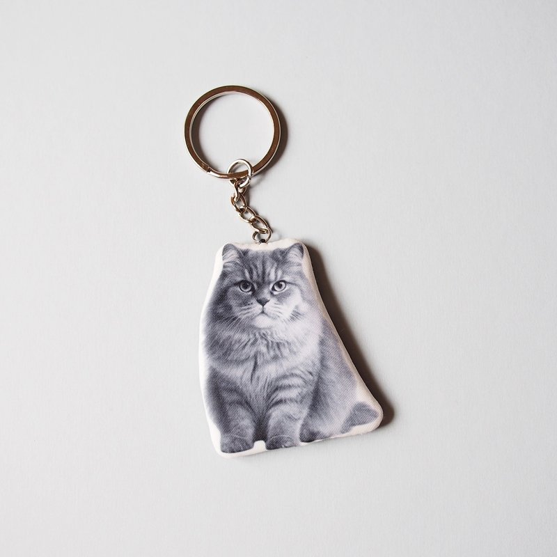 宠物仿真造型钥匙圈订制  载具定制钥匙圈 │ 波斯猫 - 订制抱枕/饰品 - 其他人造纤维 多色