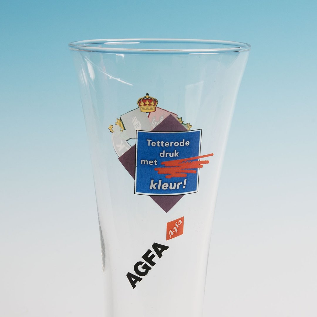 桑惠商号  1978s 德国 AGFA 爱克发 比利时啤酒杯 经典火炬杯 - 酒杯/酒器 - 玻璃 透明