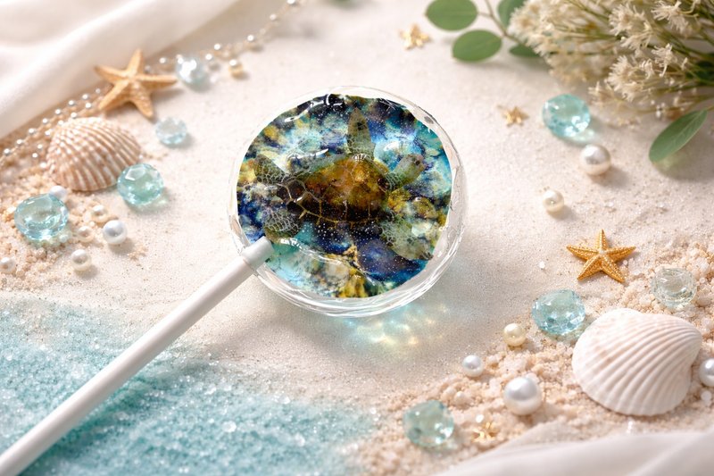 创意棒棒糖－海龟星潮 - 零食/点心 - 新鲜食材 蓝色