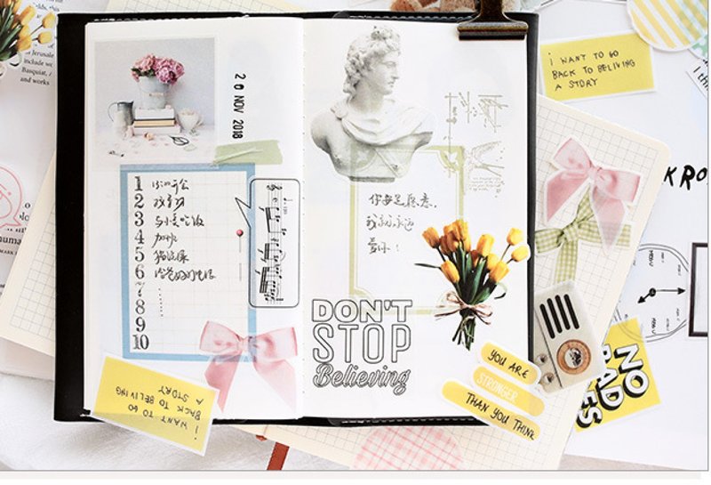 多味生活手帐贴 ins风 简单问候 励志英文 装饰贴纸 行李箱贴纸 - 贴纸 - 纸 