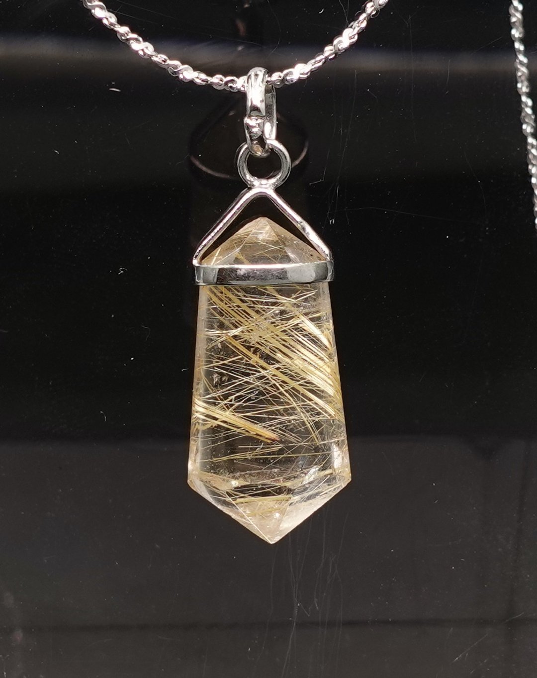 宝丽金珠宝-天然钛晶坠 - 项链 - 水晶 