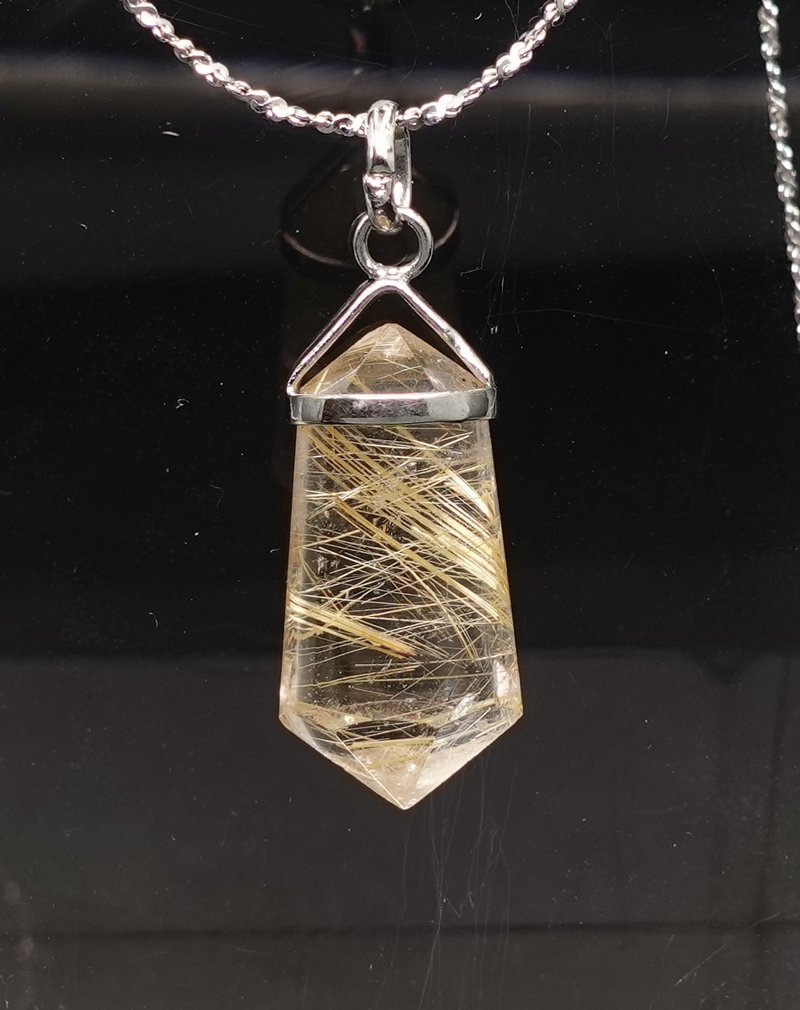 宝丽金珠宝-天然钛晶坠 - 项链 - 水晶 